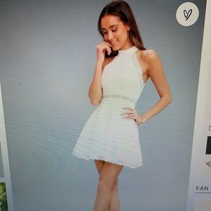 LULUS white lace dress